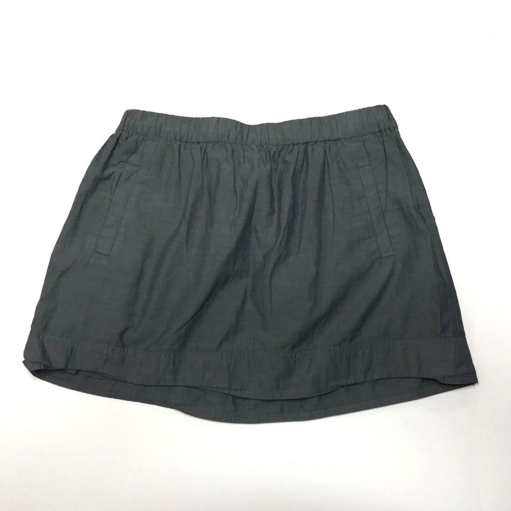 J. Crew Gray Elastic Mini Skirt